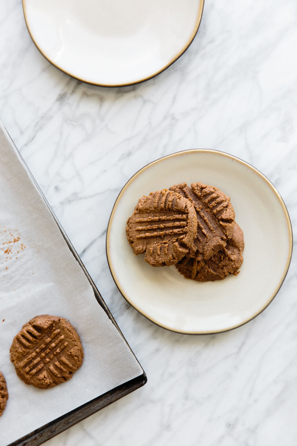 (gluten-free, paleo) These flourless almond butter cookies are tasty and super simple to make!