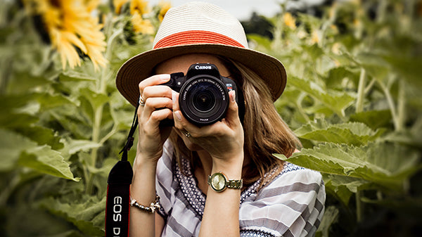 Girl taking a picture